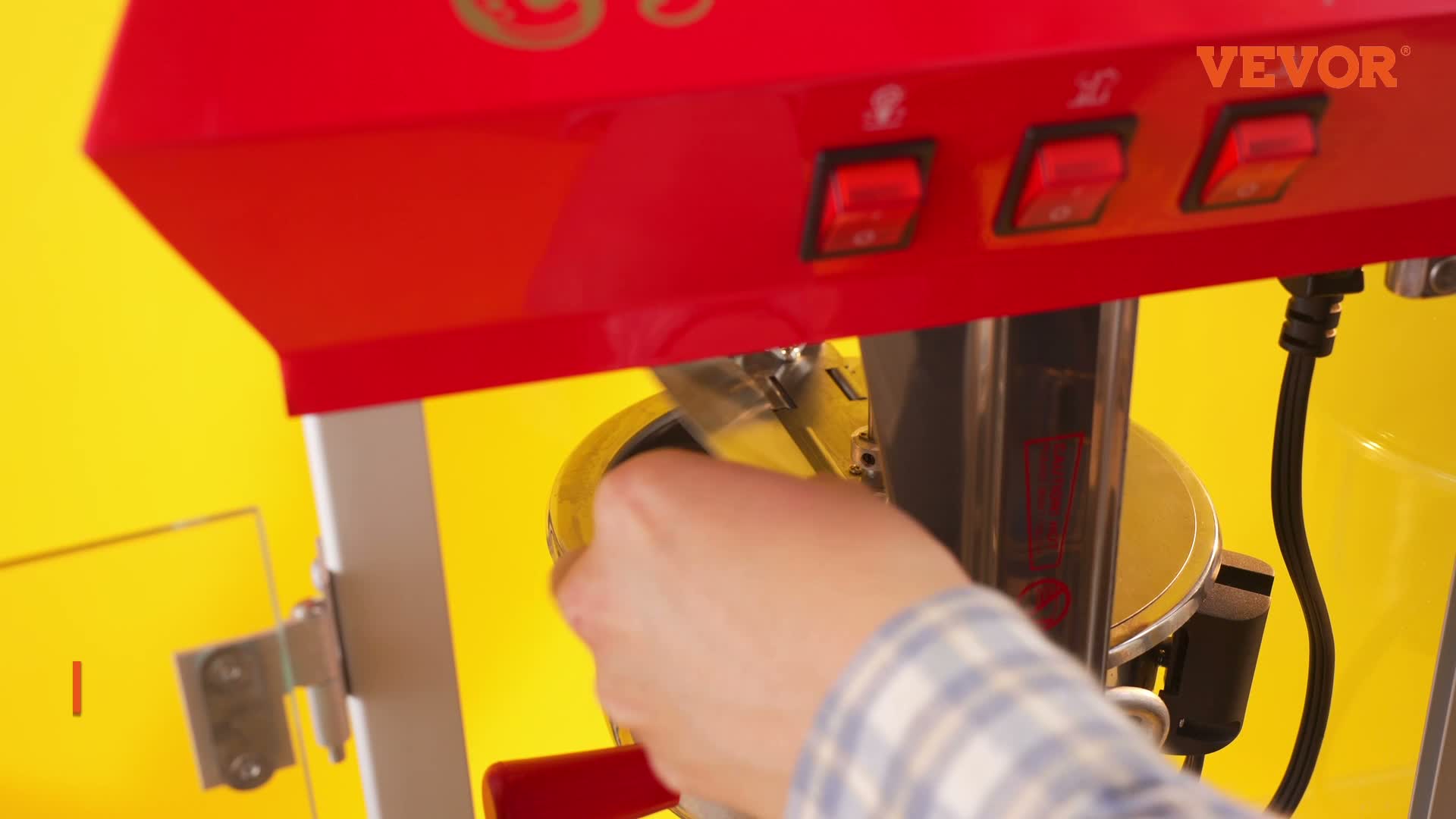 VEVOR Popcornmaschine Popcornautomat Popcorngerät 1440 W Produktbild-Vorschau 7