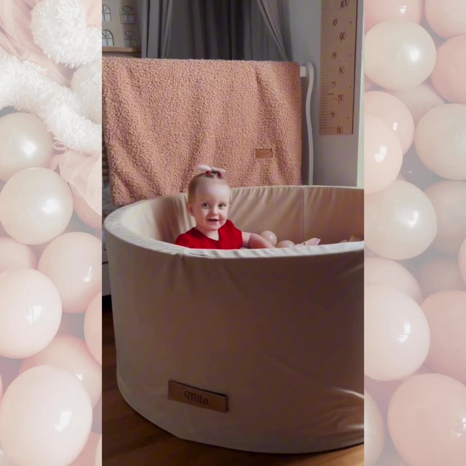 Flumi Bällebad Baby - Bällepool Kinder 90x40cm mit 200 Produktbild-Vorschau 7