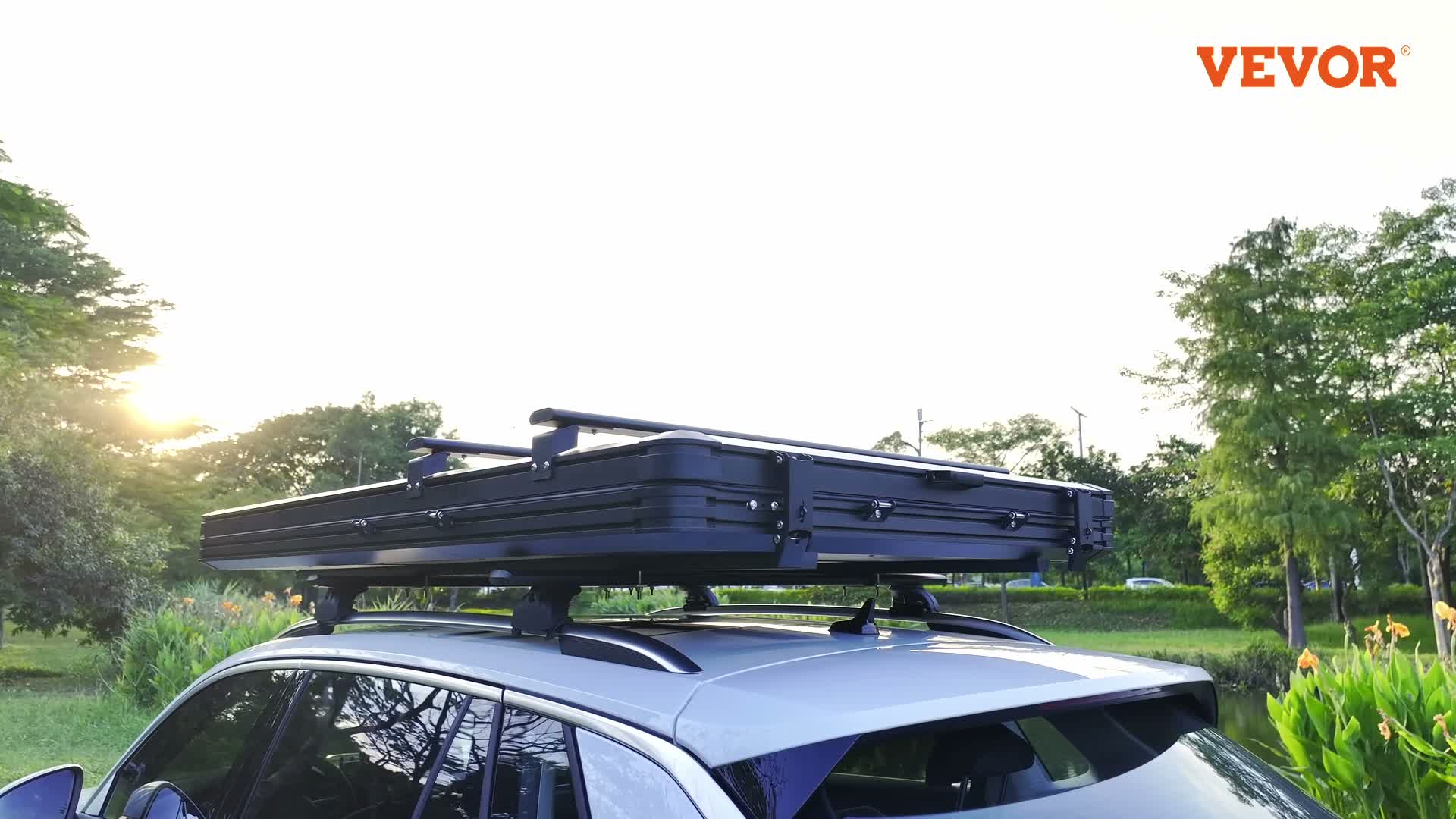 VEVOR Dachzelt mit Hartschale Autozelt Camping für 2–3 Produktbild-Vorschau 7