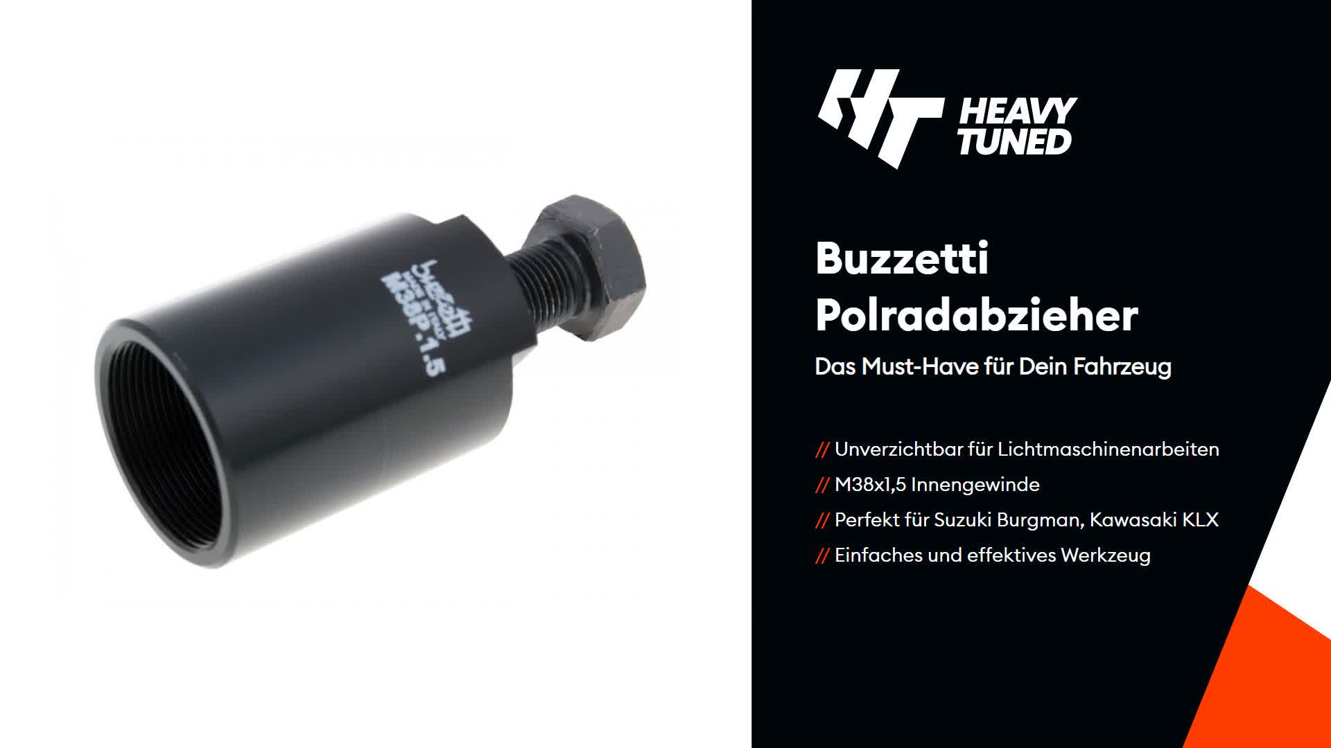 Buzzetti Polradabzieher M38x1,5 Innengewinde kompatibel mit Produktbild-Vorschau 2