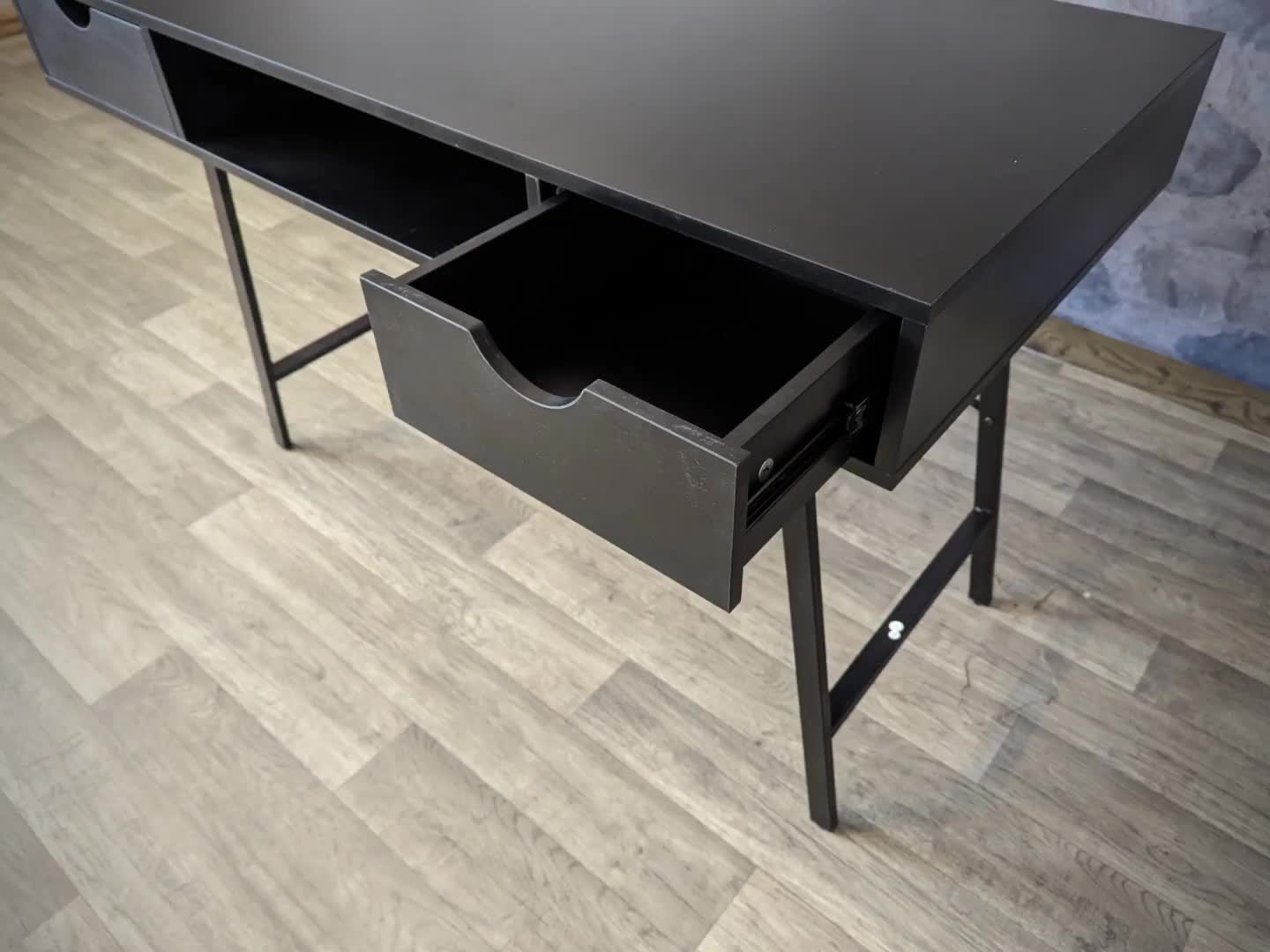 Schreibtisch HWC-E92, Bürotisch Computertisch, 3D-Struktur Produktbild-Vorschau 7