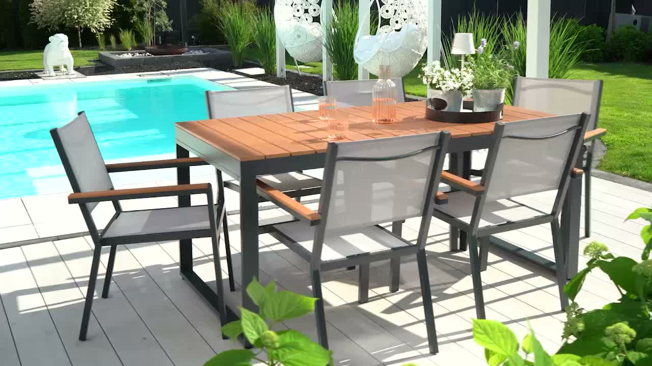 HOME DELUXE Garten-Sitzgruppe SIERA SEDIA aus robustem Produktbild-Vorschau 7