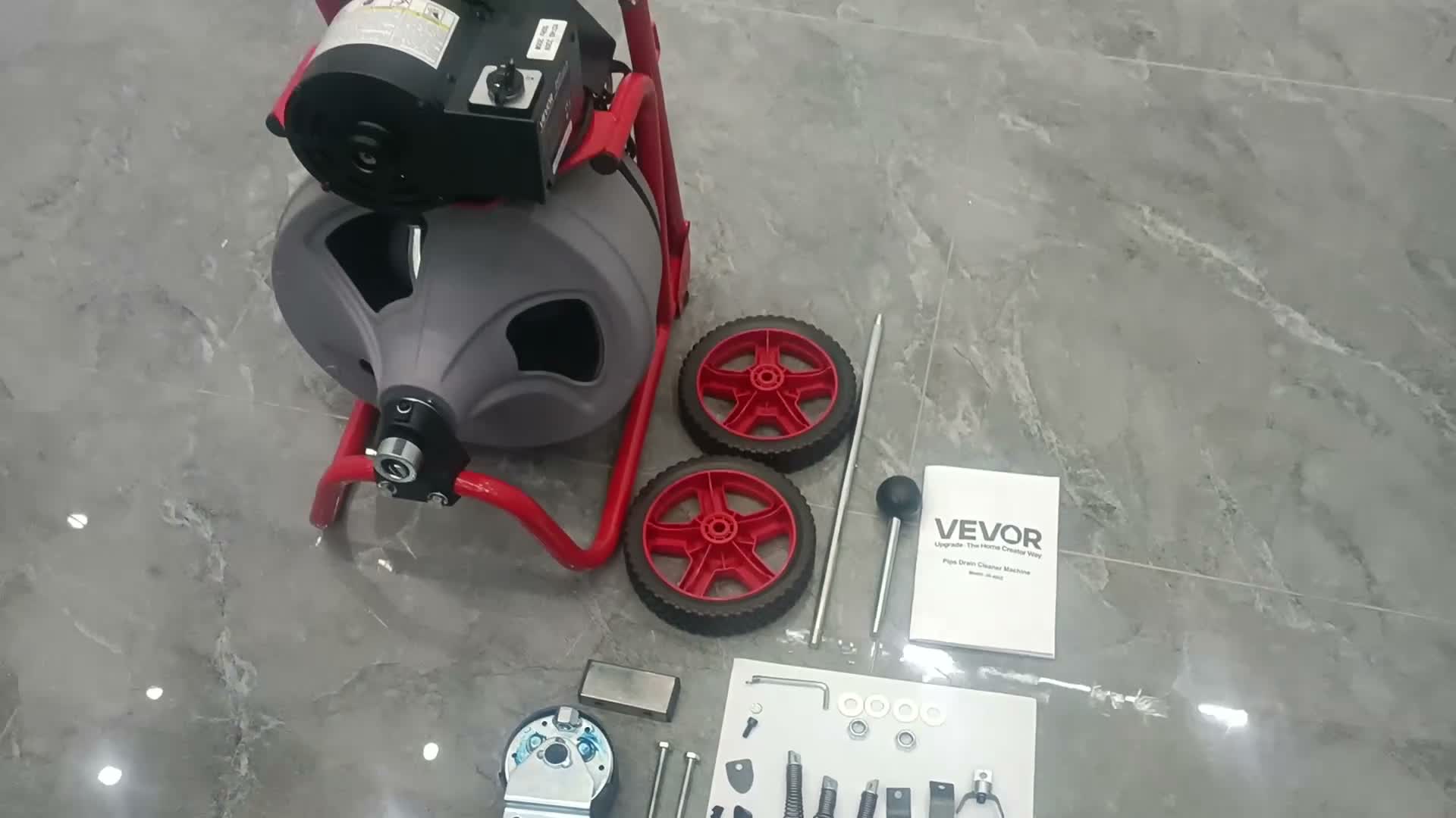 VEVOR 75 Fuß x 3/8 Zoll Rohrreinigungsmaschine geeignet für Produktbild-Vorschau 7