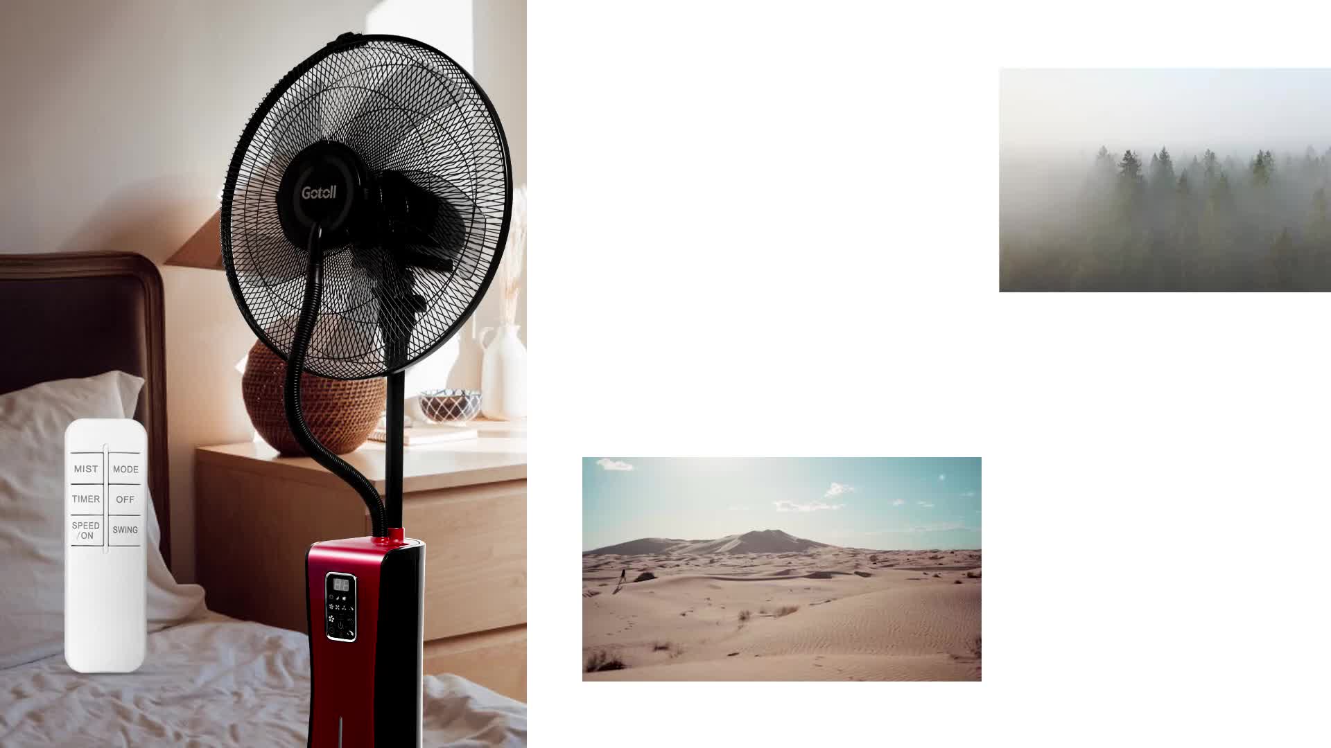 125cm Standventilator GLBF-06 mit Wasserkühlung 75W Produktbild-Vorschau 7
