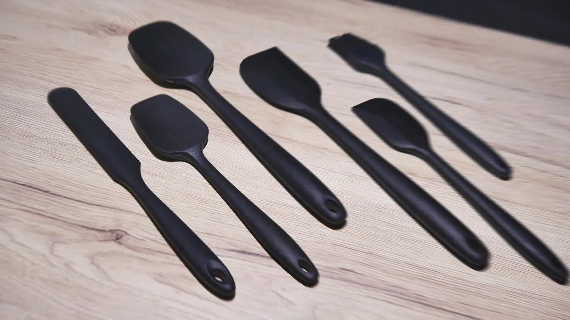 Intirilife 6-teiliges Silikon Spatel Set in Schwarz - Produktbild-Vorschau 7