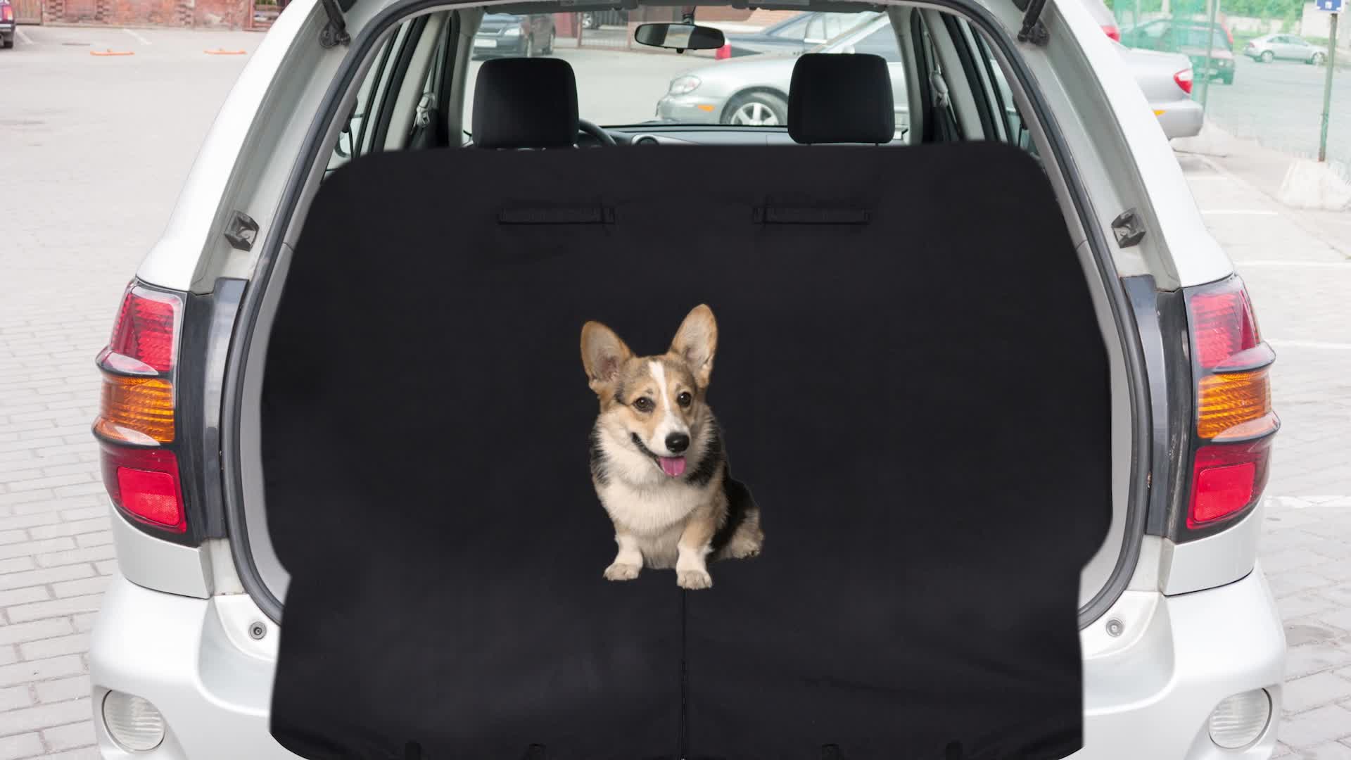 Relaxdays Hundedecke Auto, Mit 4 Kopfstützengurten, Produktbild-Vorschau 7