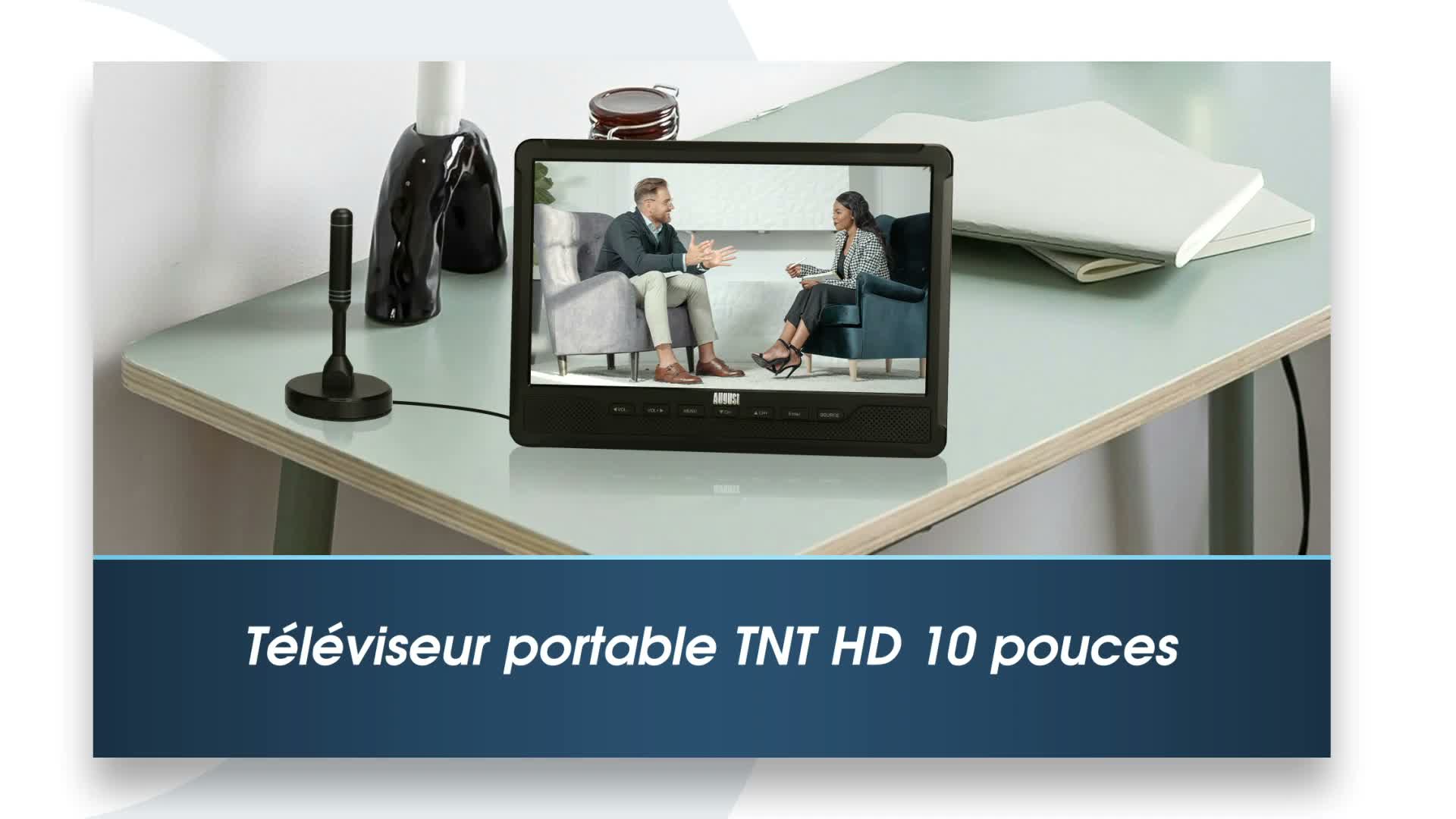 August DA383D -10 .1 ". TV HD portable avec lecteur DVD & Voir les images du produit 7