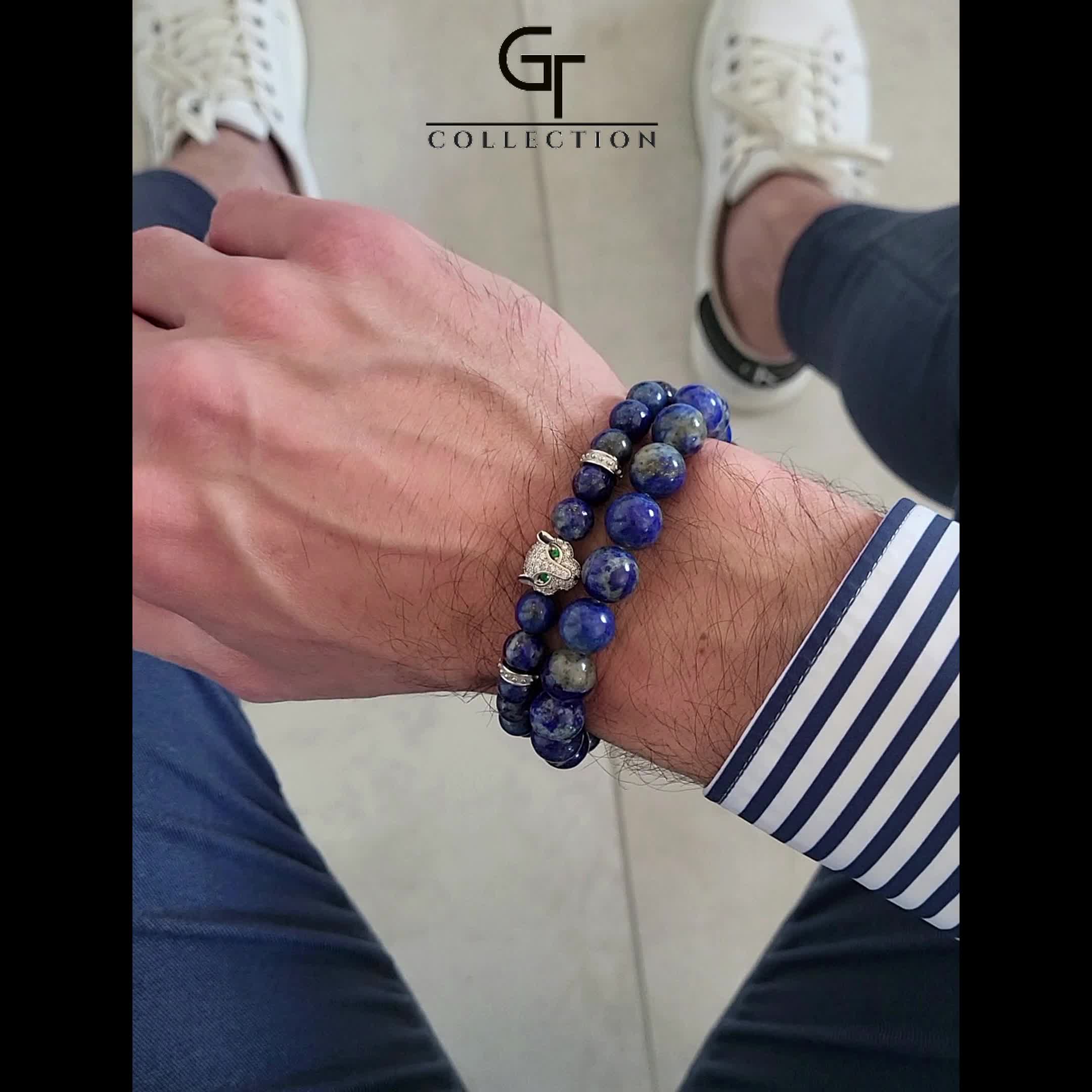 GT Collection | Męska bransoletka z głową lamparta i Podgląd zdjęcia produktu 7