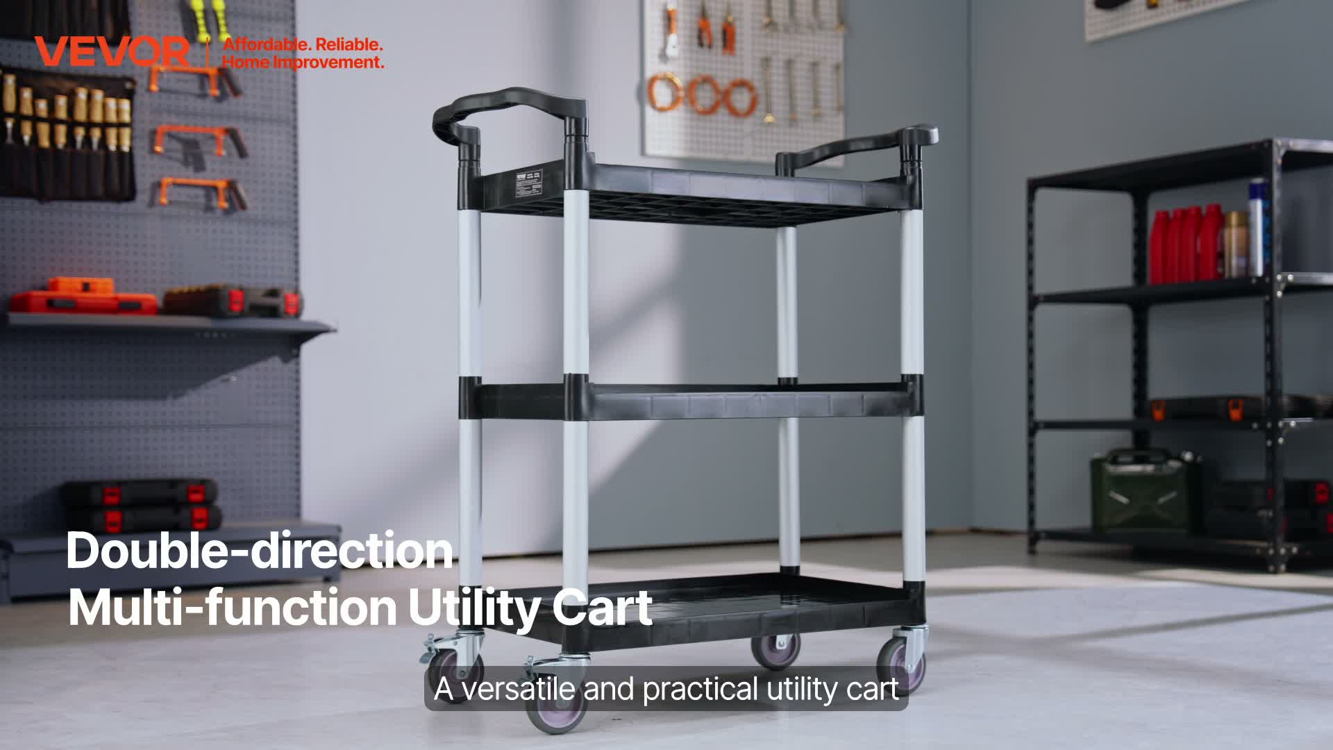 VEVOR Universalwagen, 136 kg, 3-stufiger Universalwagen aus Produktbild-Vorschau 7
