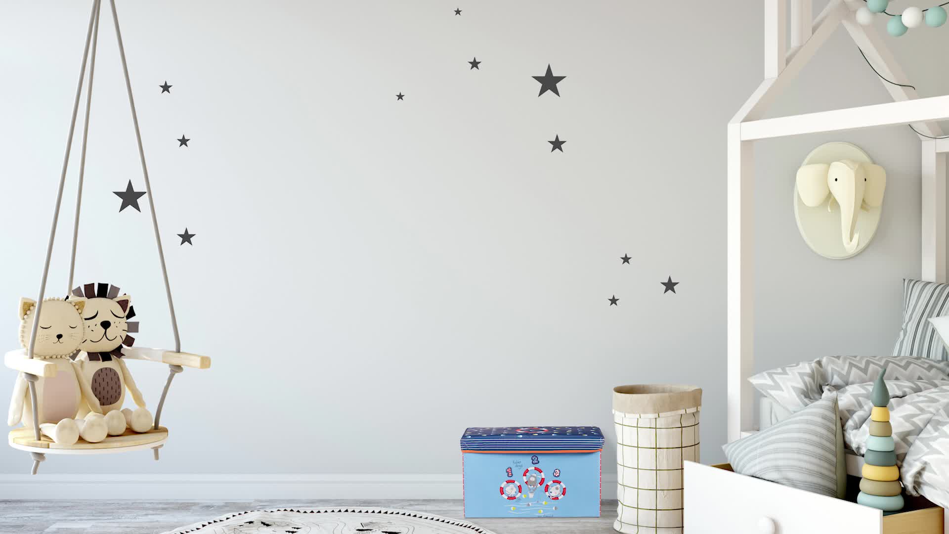 Relaxdays Sitzbox Kinder, faltbare Aufbewahrungsbox mit Produktbild-Vorschau 7