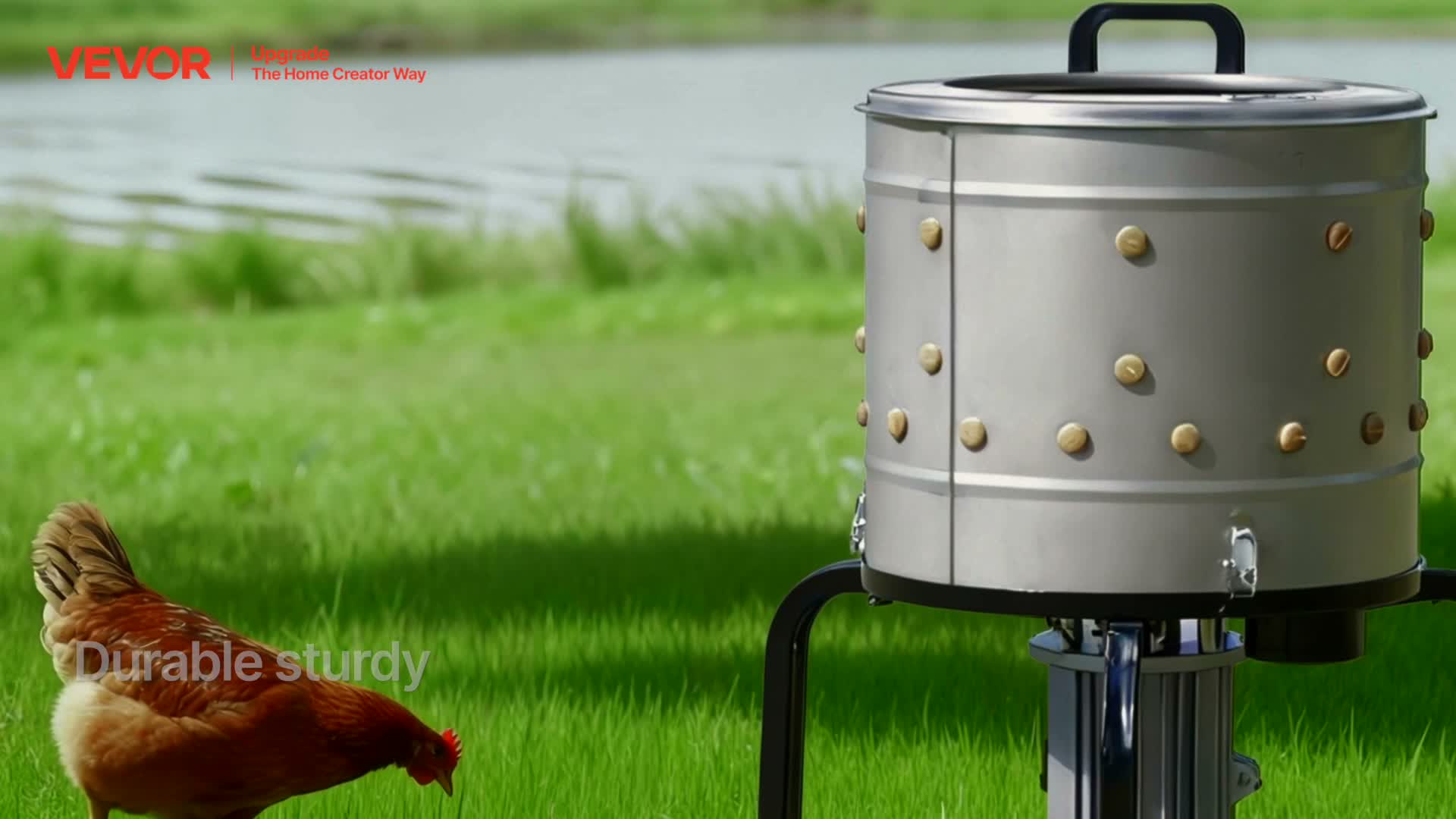 Skubarka do drobiu VEVOR, bęben 400 mm, 500 W, 230 obr/min, Podgląd zdjęcia produktu 7