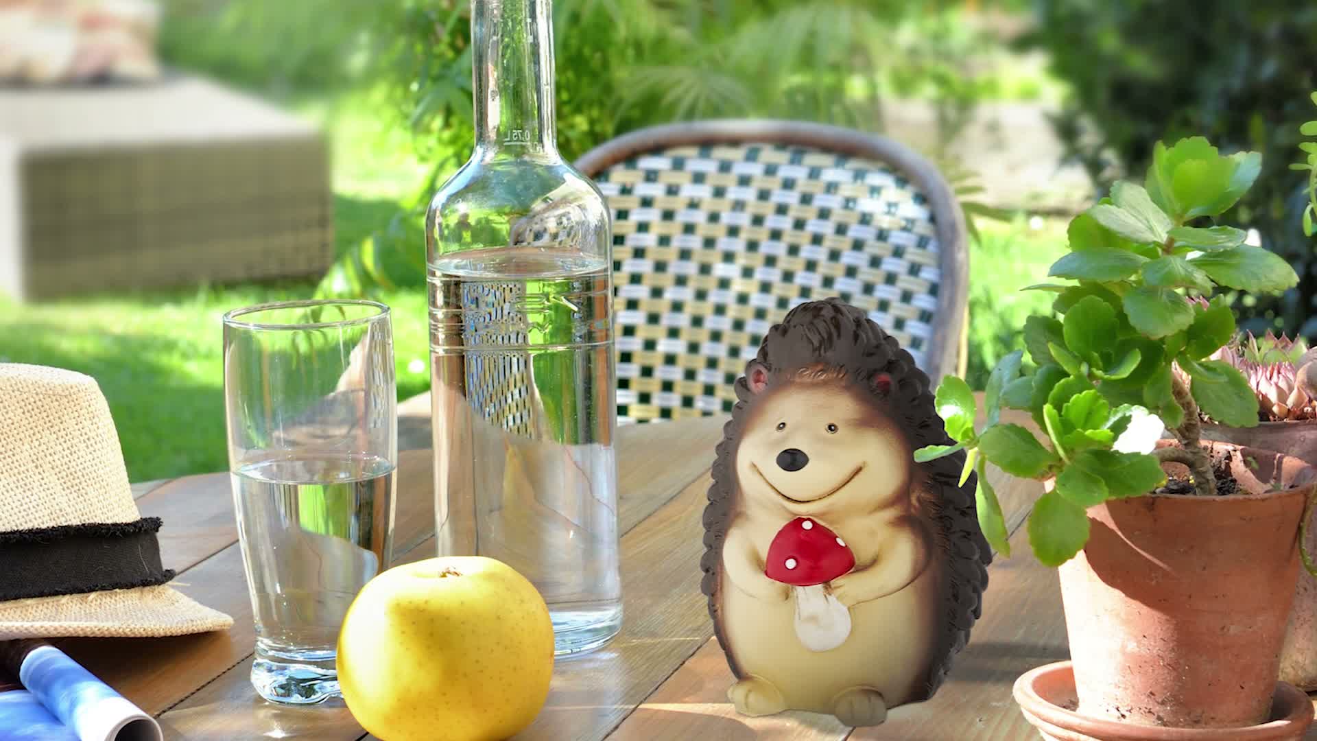 Relaxdays Gartenfigur Igel, wetterfeste Gartendeko, HBT: 15 Produktbild-Vorschau 7