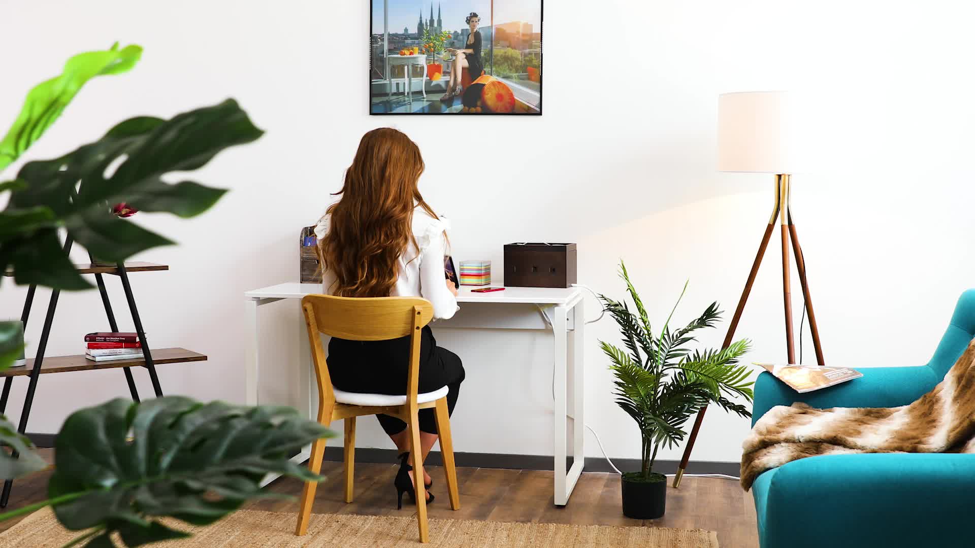 Relaxdays Kabelbox Bambus, Steckdosenleiste & Kabel Produktbild-Vorschau 7