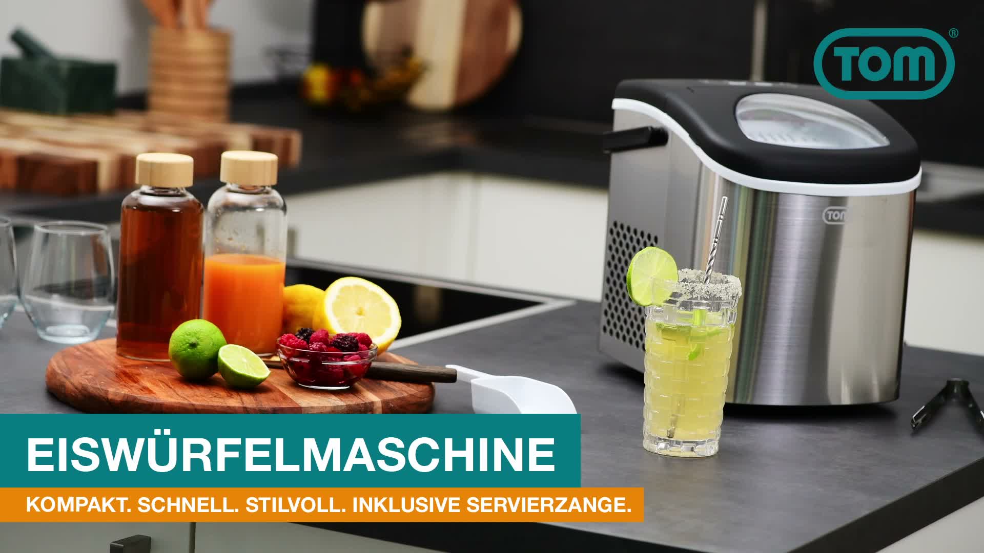 Eiswürfelmaschine Eiswürfelbereiter Edelstahl 1,3 Liter mit Produktbild-Vorschau 7