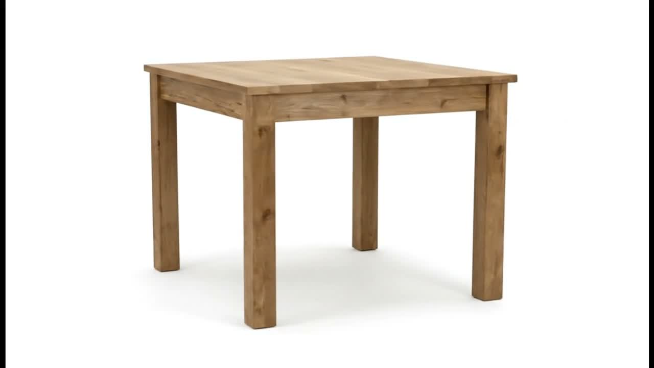 Esstisch - Braun - 80 x 80 cm - Esszimmertisch Aus Holz - Produktbild-Vorschau 7