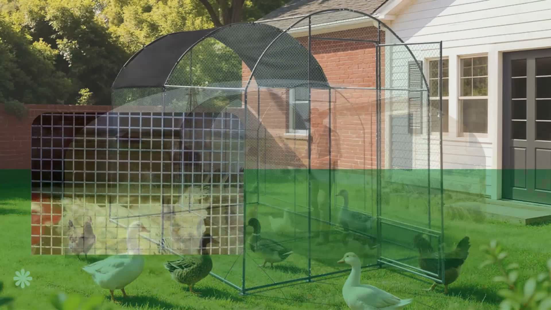 WISFOR Hühnerstall 203x302x220cm Hühnerhaus Kleintierstall Produktbild-Vorschau 7
