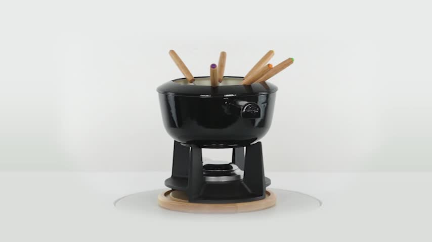 Mahlzeit 13-teiliges Gusseisen Fondue Set für 6 Personen, 2 Produktbild-Vorschau 7