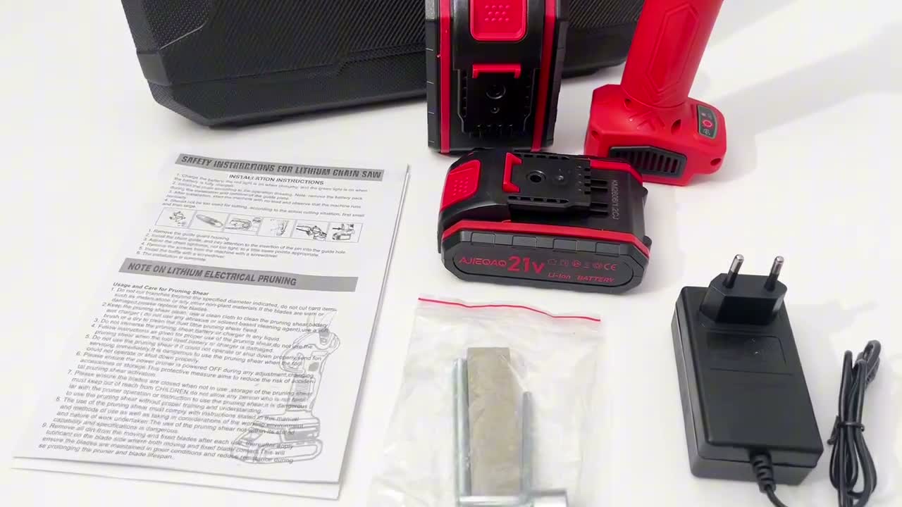 AJIEQAQ Elektrische Astschere 21V, Akku Gartenschere mit Produktbild-Vorschau 7