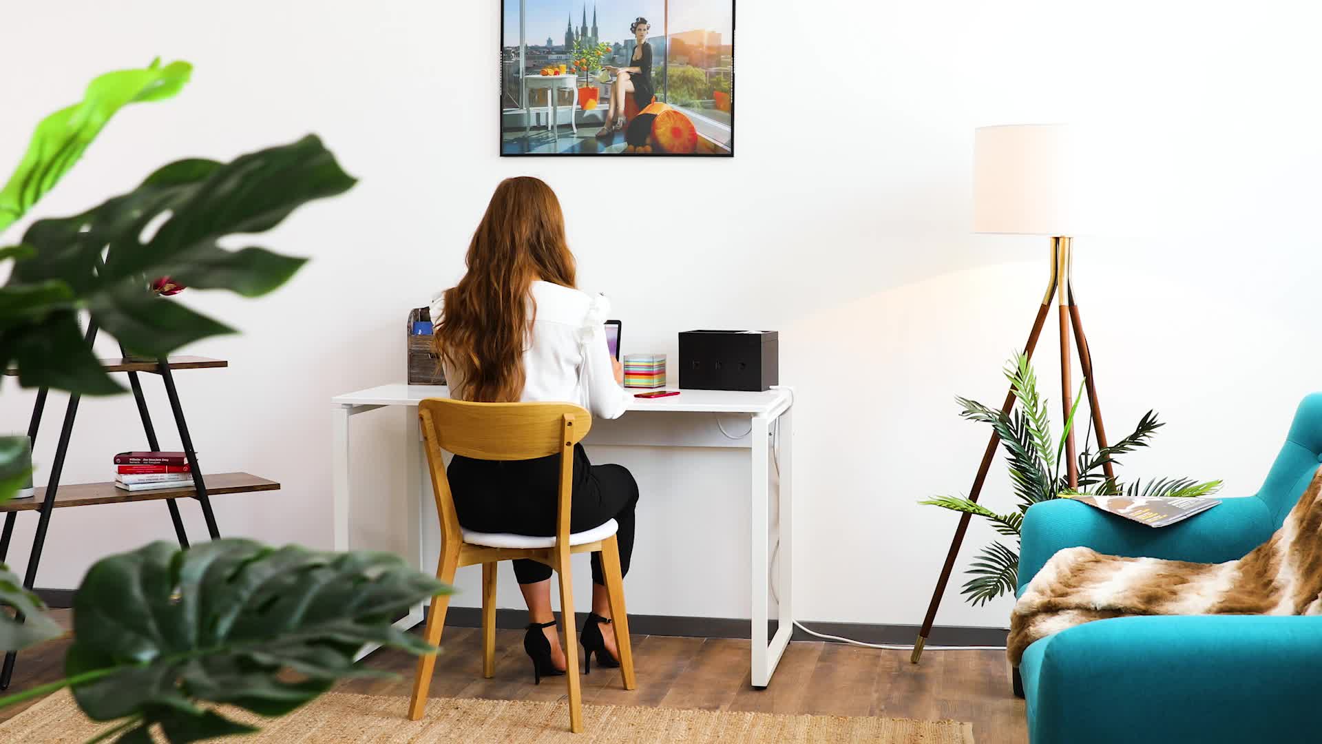 Relaxdays Kabelbox Bambus, Steckdosenleiste & Kabel Produktbild-Vorschau 7