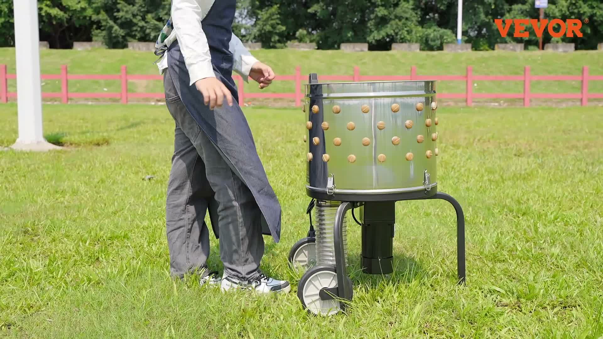 VEVOR Hühnerrupfmaschine, Federrupfmaschine mit Produktbild-Vorschau 7