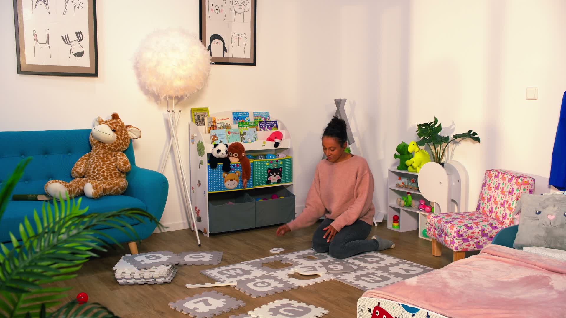 Relaxdays Puzzlematte ABC und Zahlen, 71 Teile, Spielmatte Produktbild-Vorschau 7