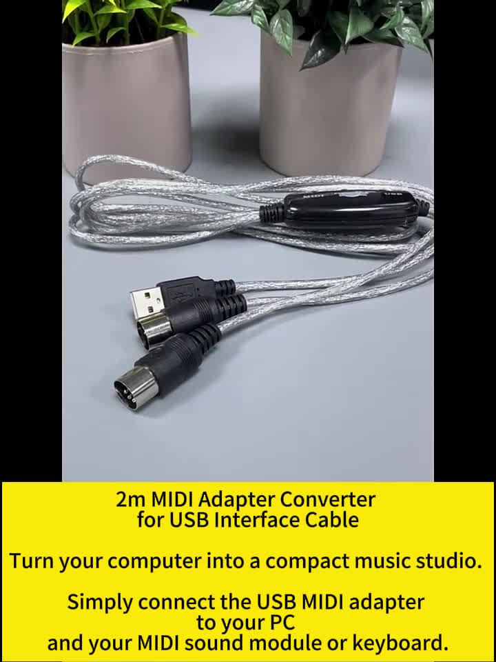 B60 Midi USB Kabel Interface Konverter 5 Polig In Out Midi Produktbild-Vorschau 6