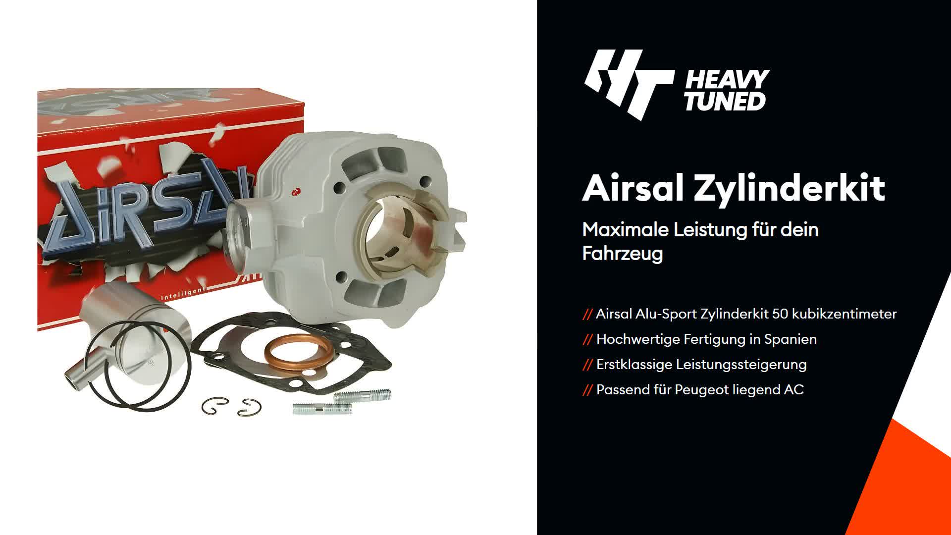 Airsal Zylinderkit Alu Sport 50 ccm kompatibel mit Peugeot Produktbild-Vorschau 4