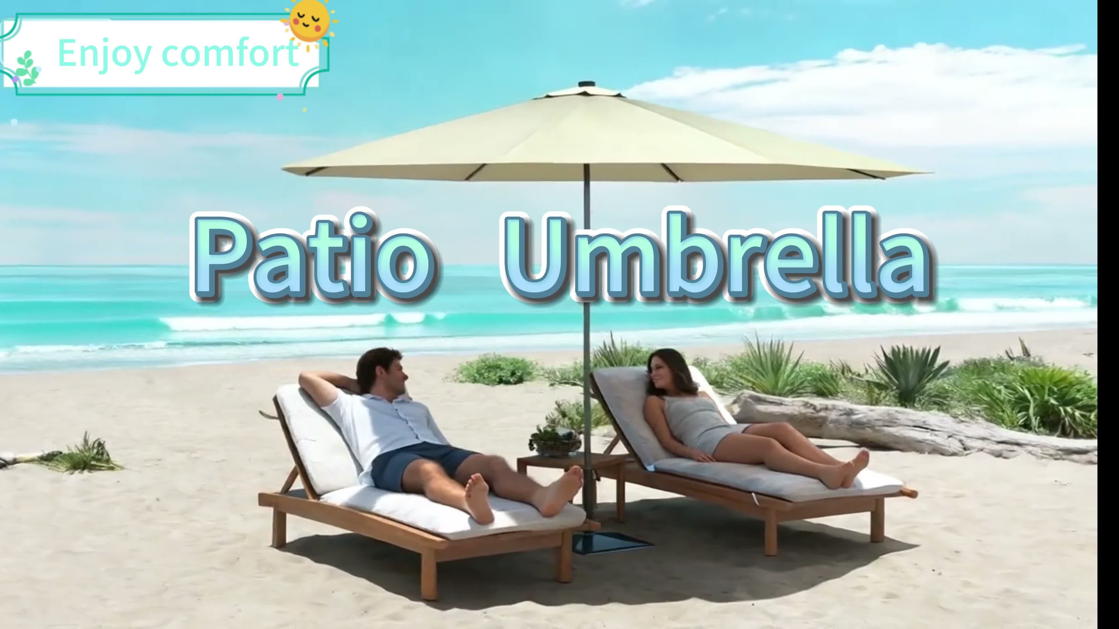 XINZI Sonnenschirm Terrassenschirm Ampelschirm Strandschirm Produktbild-Vorschau 7