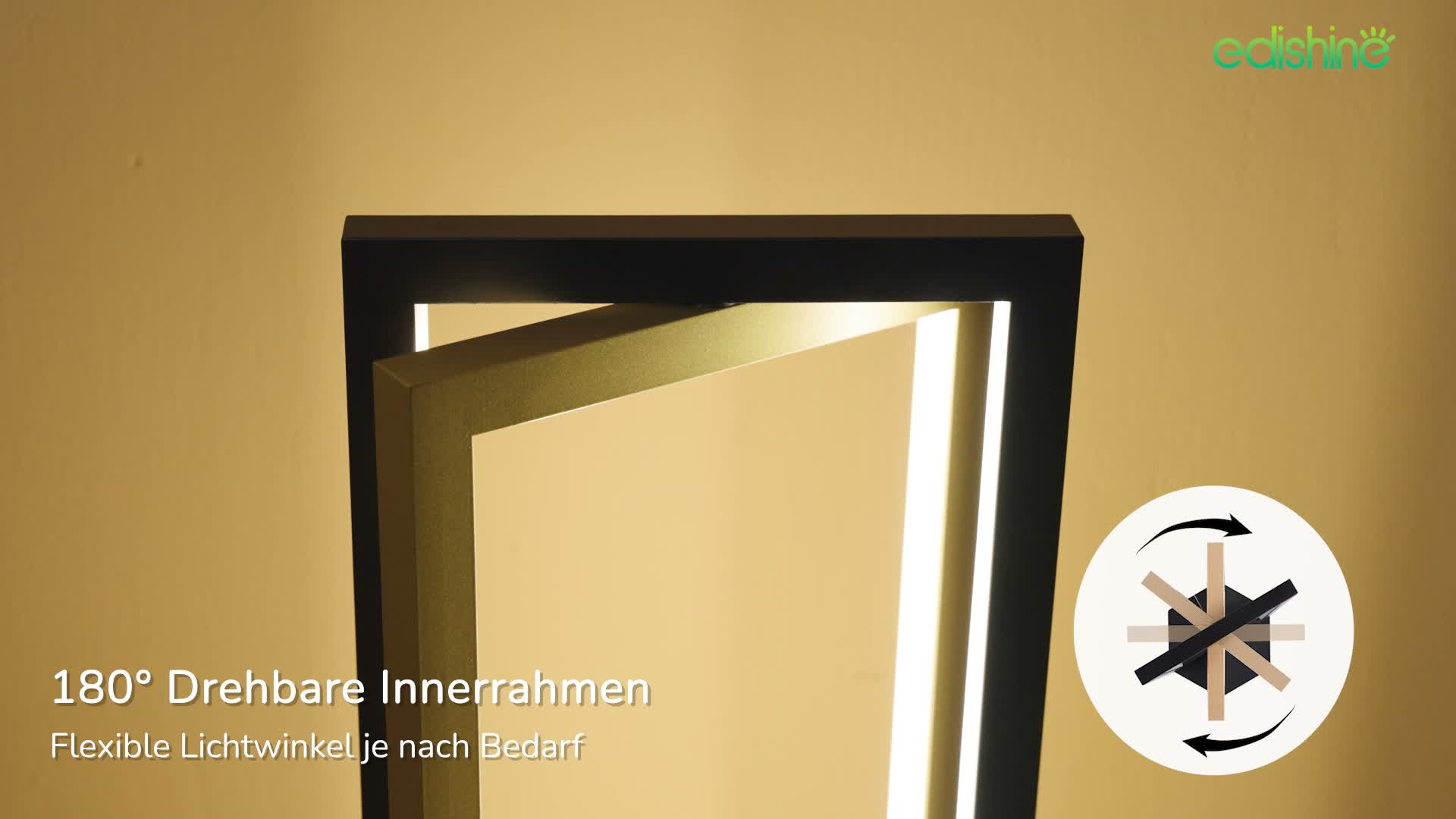 EDISHINE LED Tischlampe Touch Dimmbar, Rotatable Produktbild-Vorschau 7