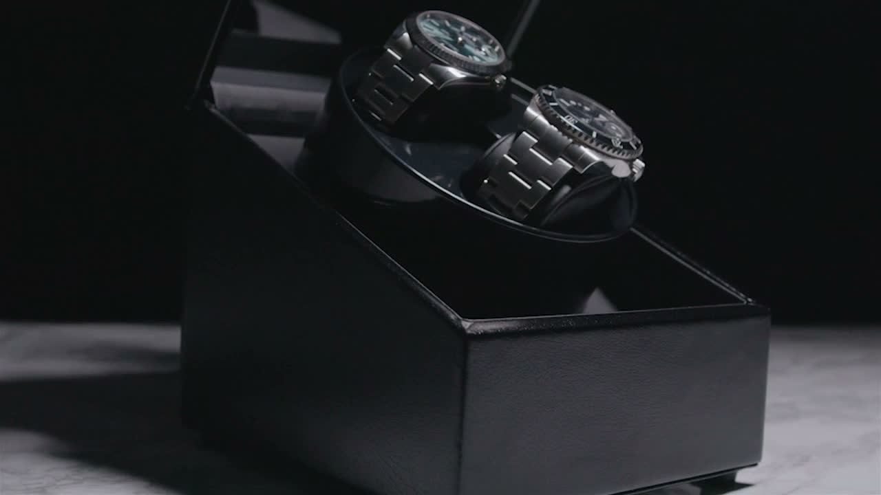 Olvy Uhrenbeweger für 2 Uhren, Watchwinder Extrem Leisem Produktbild-Vorschau 7