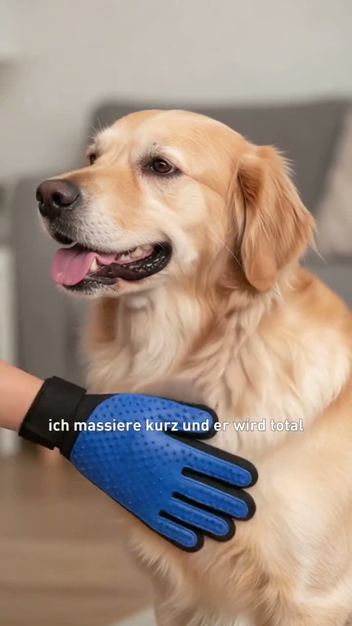 Tierhaarentferner Handschuh für Hunde & Katzen – Fellpflege Produktbild-Vorschau 7