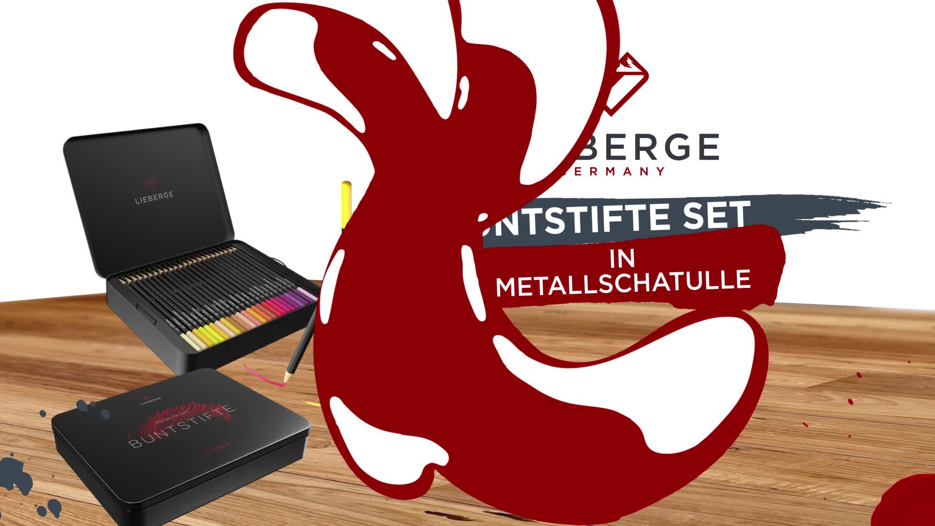 LIEBERGE Premium Buntstifte Set in Metallschatulle – 72 Produktbild-Vorschau 7