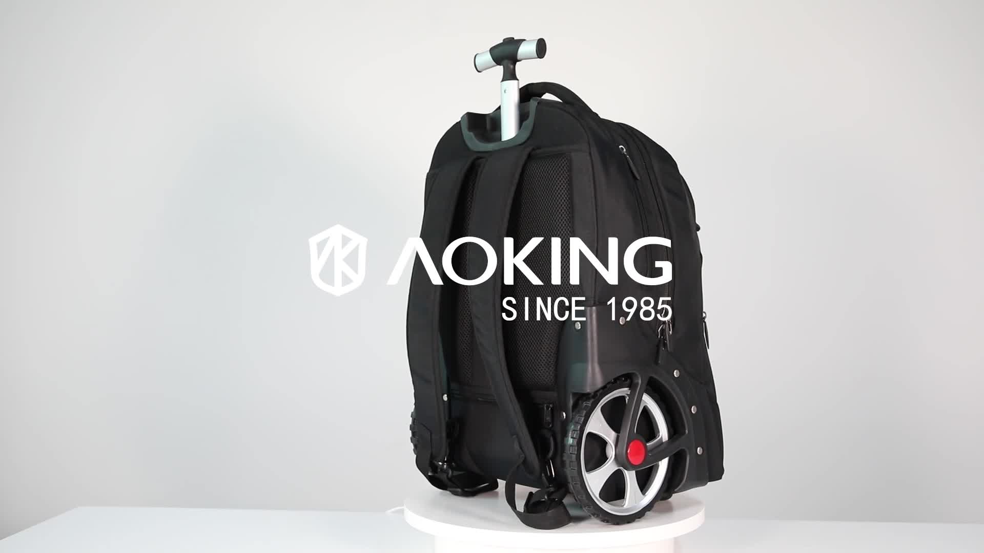 AOKING® | 2w1: Plecak na kółkach 35l z regulowaną Podgląd zdjęcia produktu 7