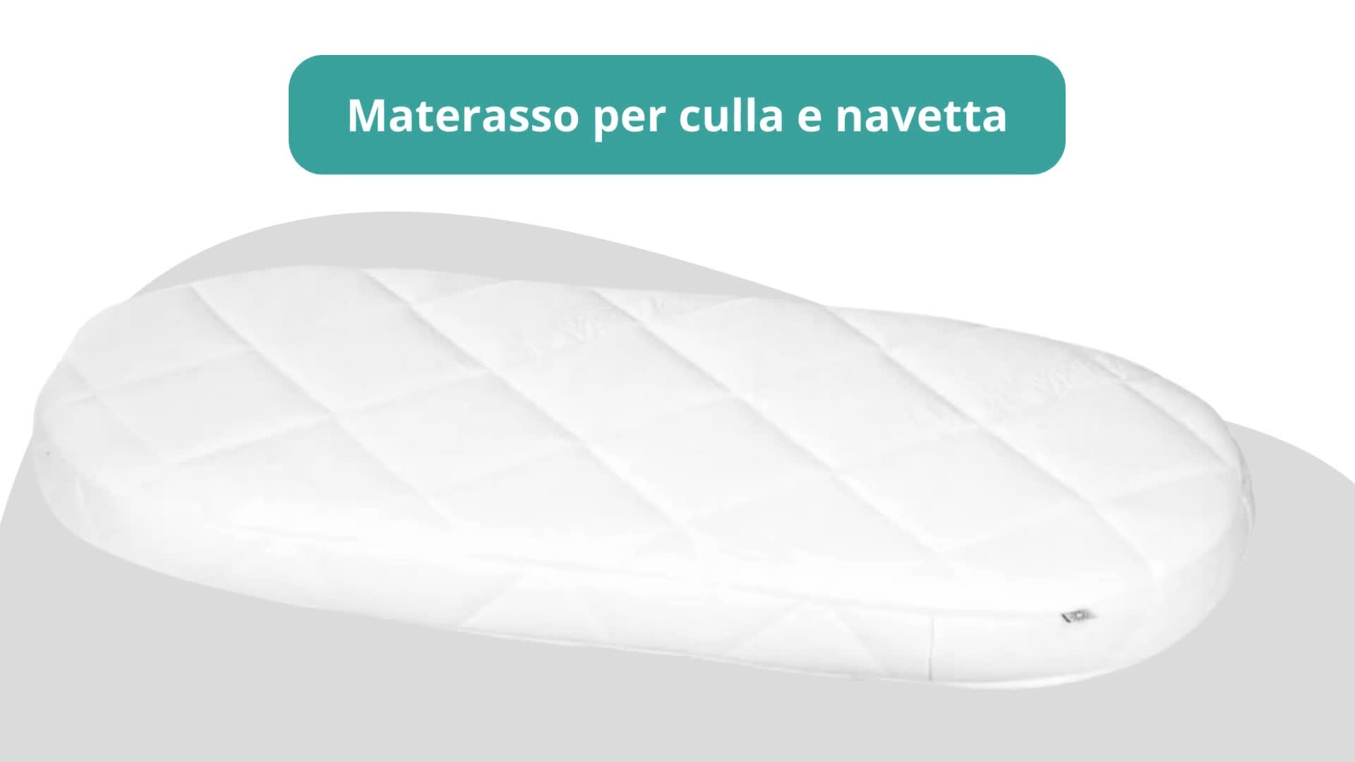 Lantigo AERO Materasso Neonato Ovale 75x35x6 cm Bifacciale Anteprima dell’immagine prodotto 7