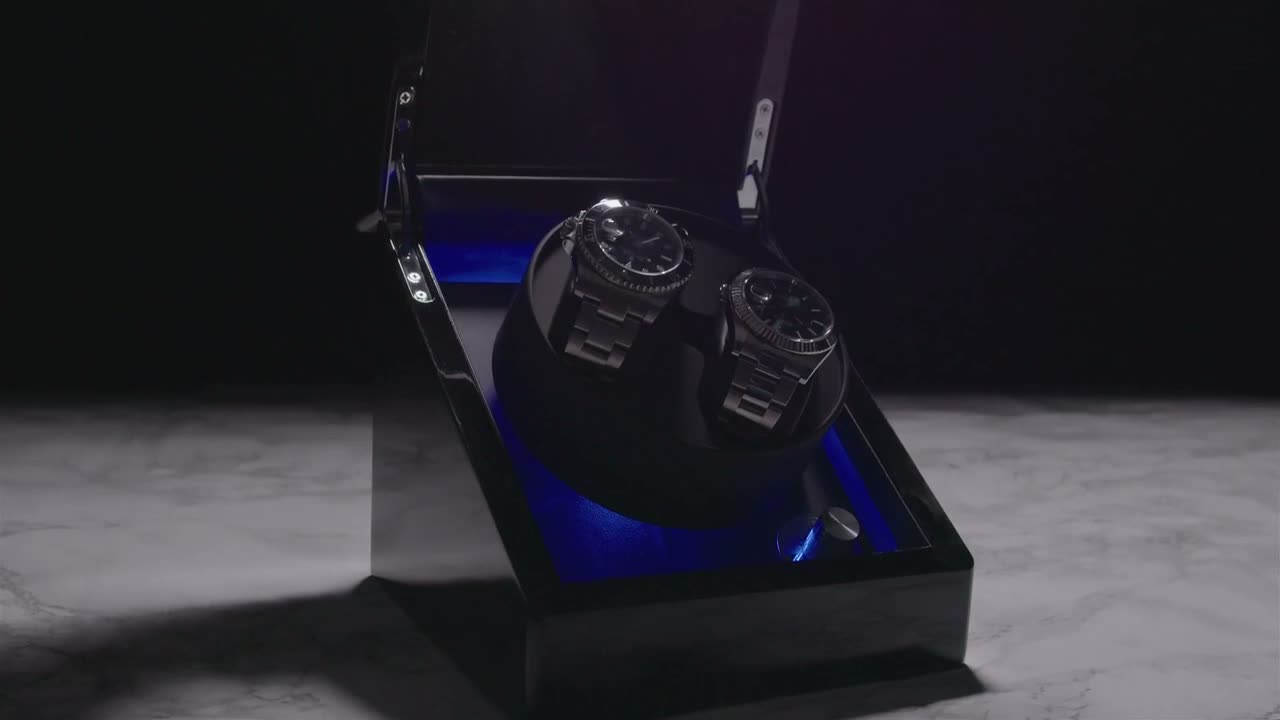 Olvy natahovač hodinek pro 2 hodinky, extrémně tichý motor, Náhled obrázku produktu 7