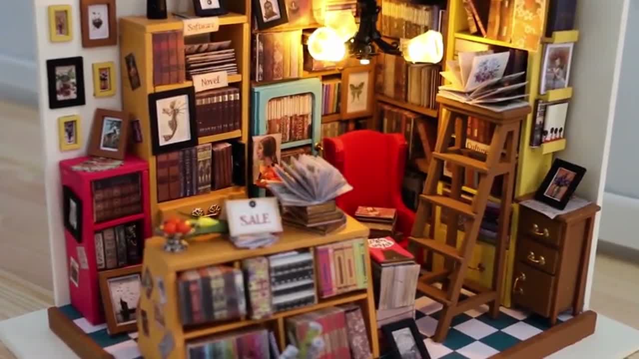RoboTime-Miniaturhaus Bibliothek Produktbild-Vorschau 7