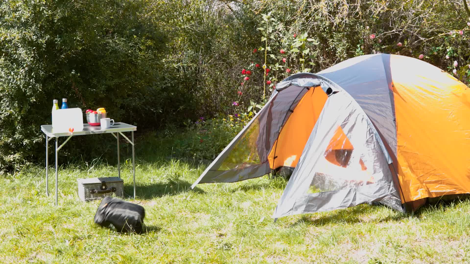 Relaxdays Campingtisch klappbar, Aluminium, MDF, Klapptisch Produktbild-Vorschau 7