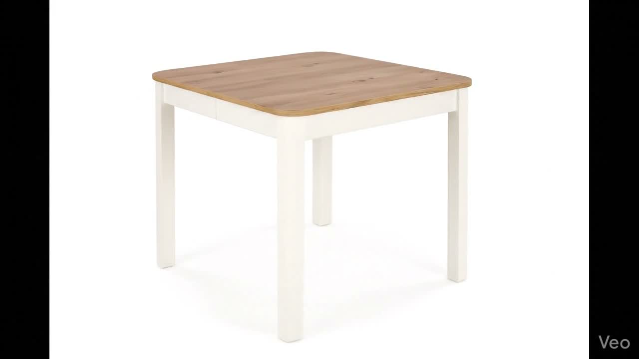 Esstisch Ausziehbar - 90-130 cm Lange - Braun - Quadratisch Produktbild-Vorschau 7