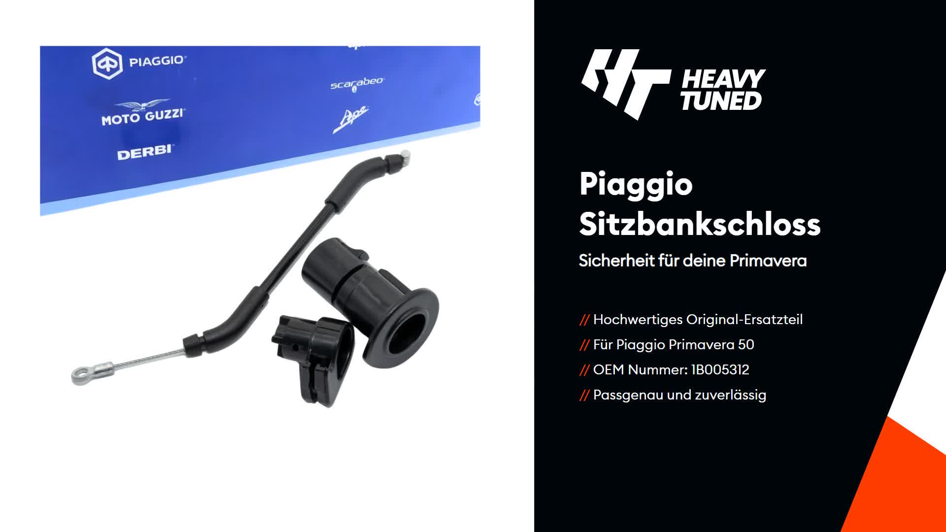 Piaggio Verriegelung Sitzbankschloss kompatibel mit Piaggio Produktbild-Vorschau 5