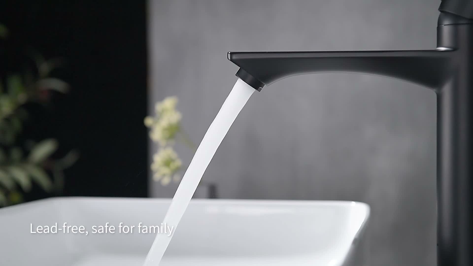 Homelody Wasserhahn Bad Schwarz,Waschtischarmatur Produktbild-Vorschau 7