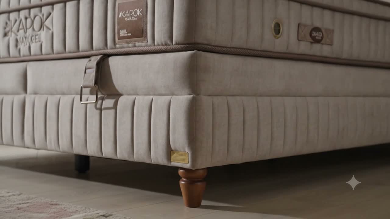 Bambi Boxspringbett 140 x 200, Bett mit Bettkasten, Kapok Produktbild-Vorschau 7