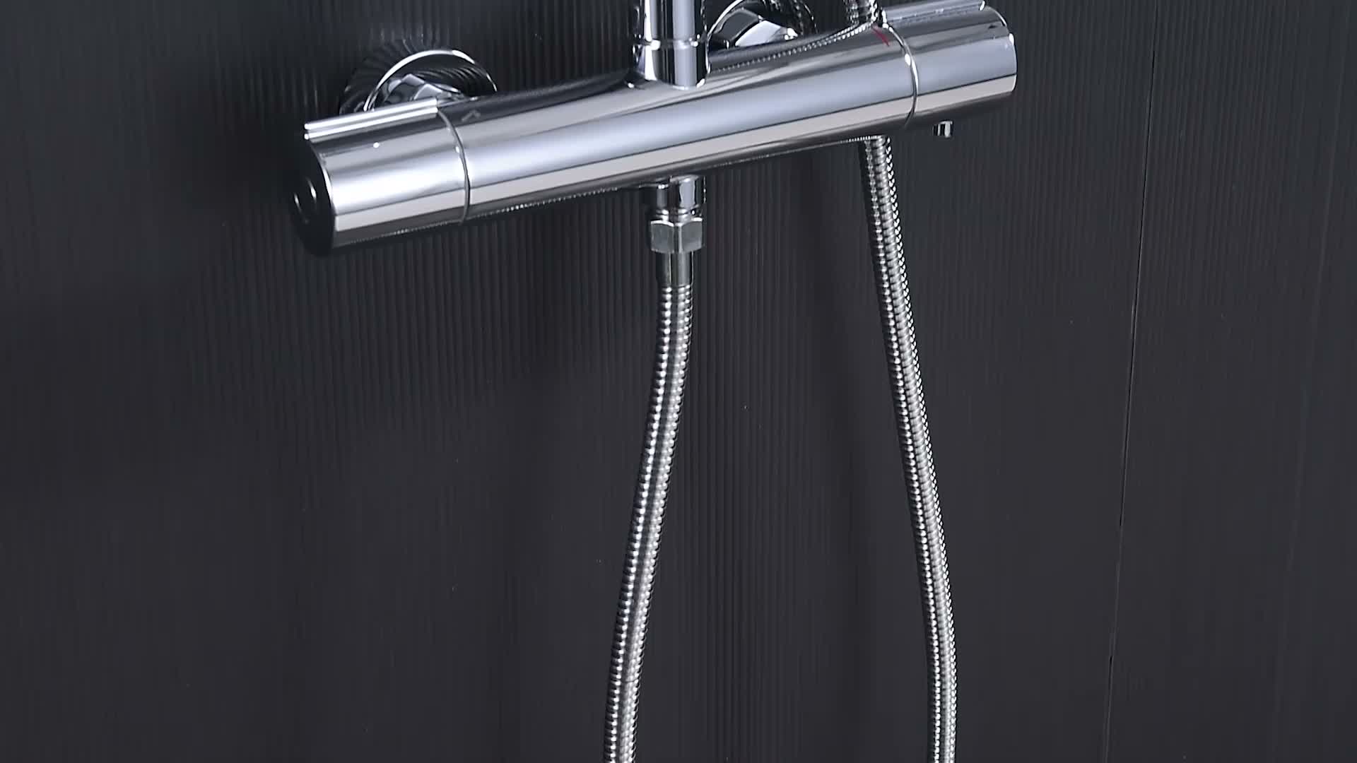 Duschsystem mit Thermostat Regendusche Duschset Produktbild-Vorschau 7