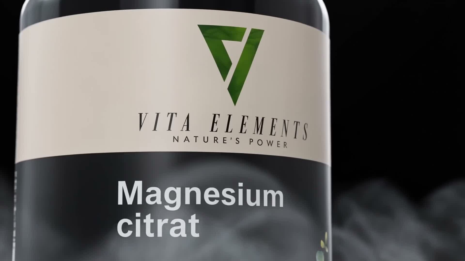 Vita Elements Magnesiumcitrat 365 Kapseln – 360 mg hoch Produktbild-Vorschau 7
