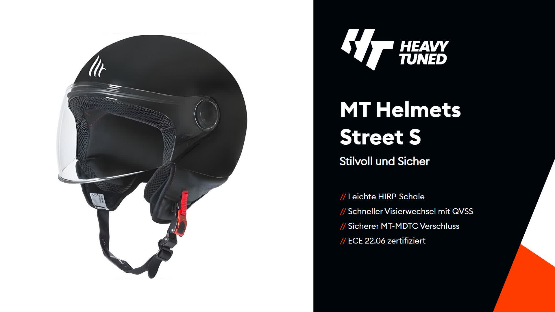 MT Helmets Jethelm Street Größe: XL, mattschwarz ECE 22.06 Produktbild-Vorschau 7