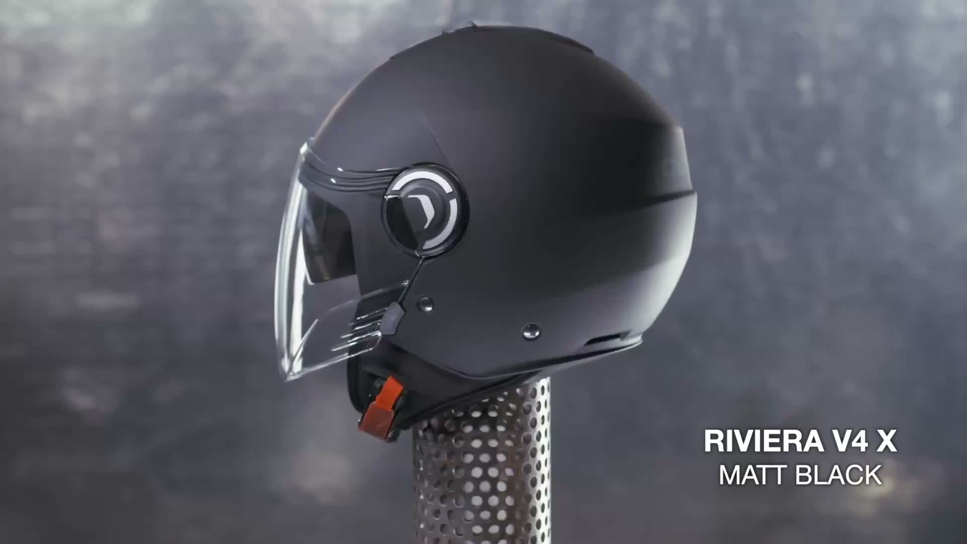 CABERG RIVIERA V4X MONO Jethelm L in schwarz Produktbild-Vorschau 4