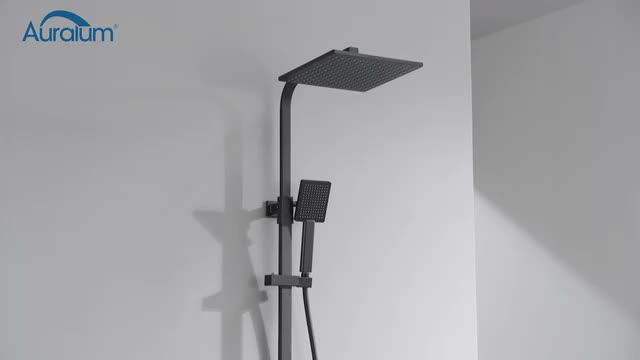 Auralum Thermostat-Duschsäule, höhenverstellbar, Produktbild-Vorschau 7