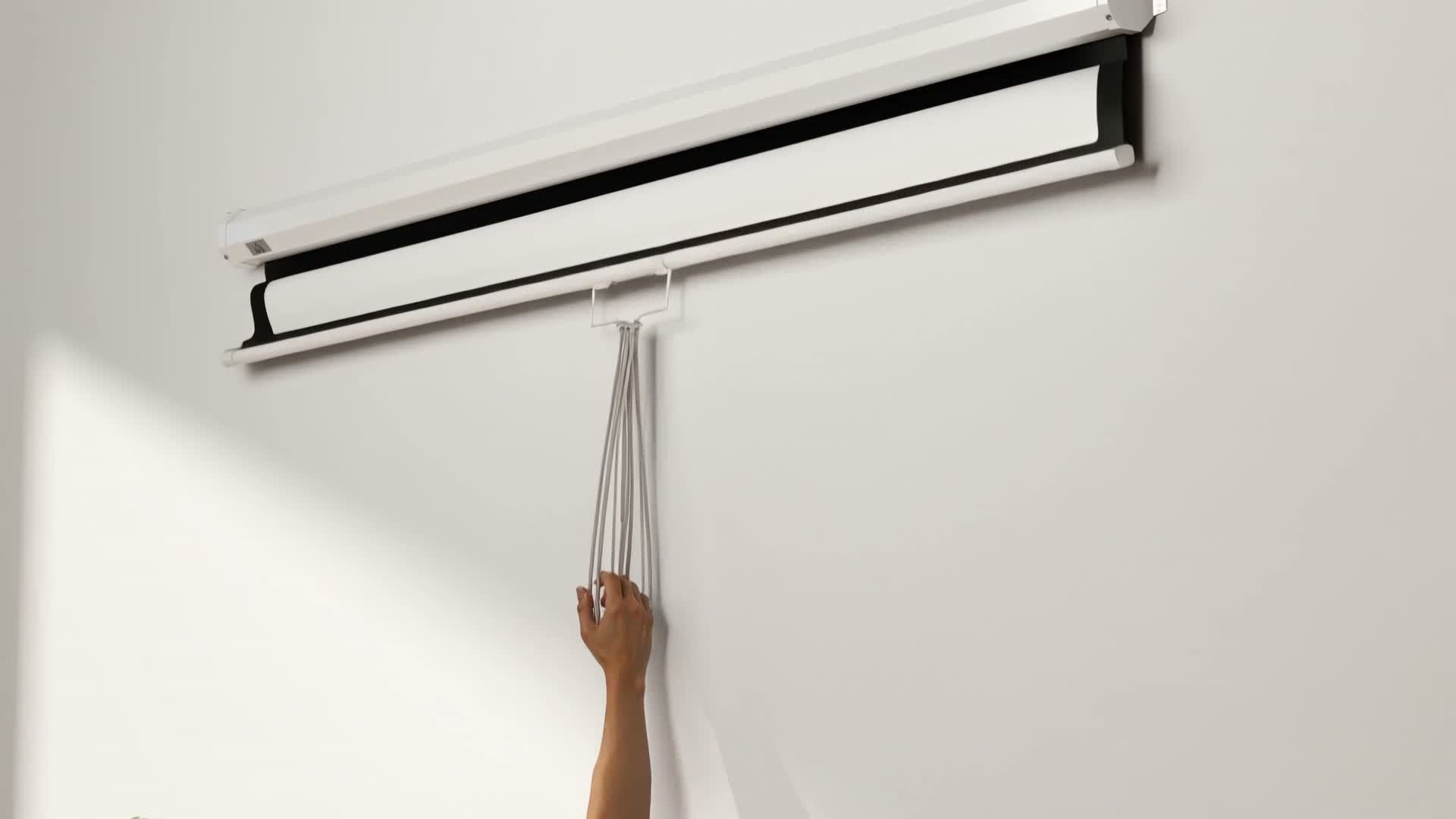 HOMCOM Beamer-Leinwand 172 x 96 cm Manuell Produktbild-Vorschau 7