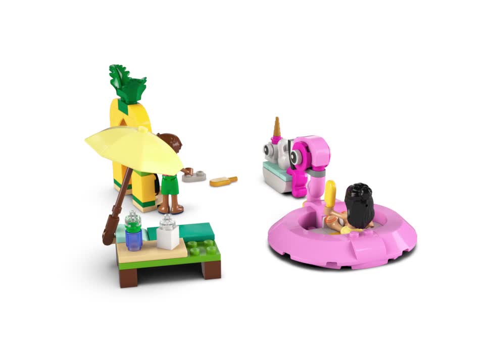 LEGO Friends Poolparty mit Einhorn und Flamingo - Spielzeug Produktbild-Vorschau 7