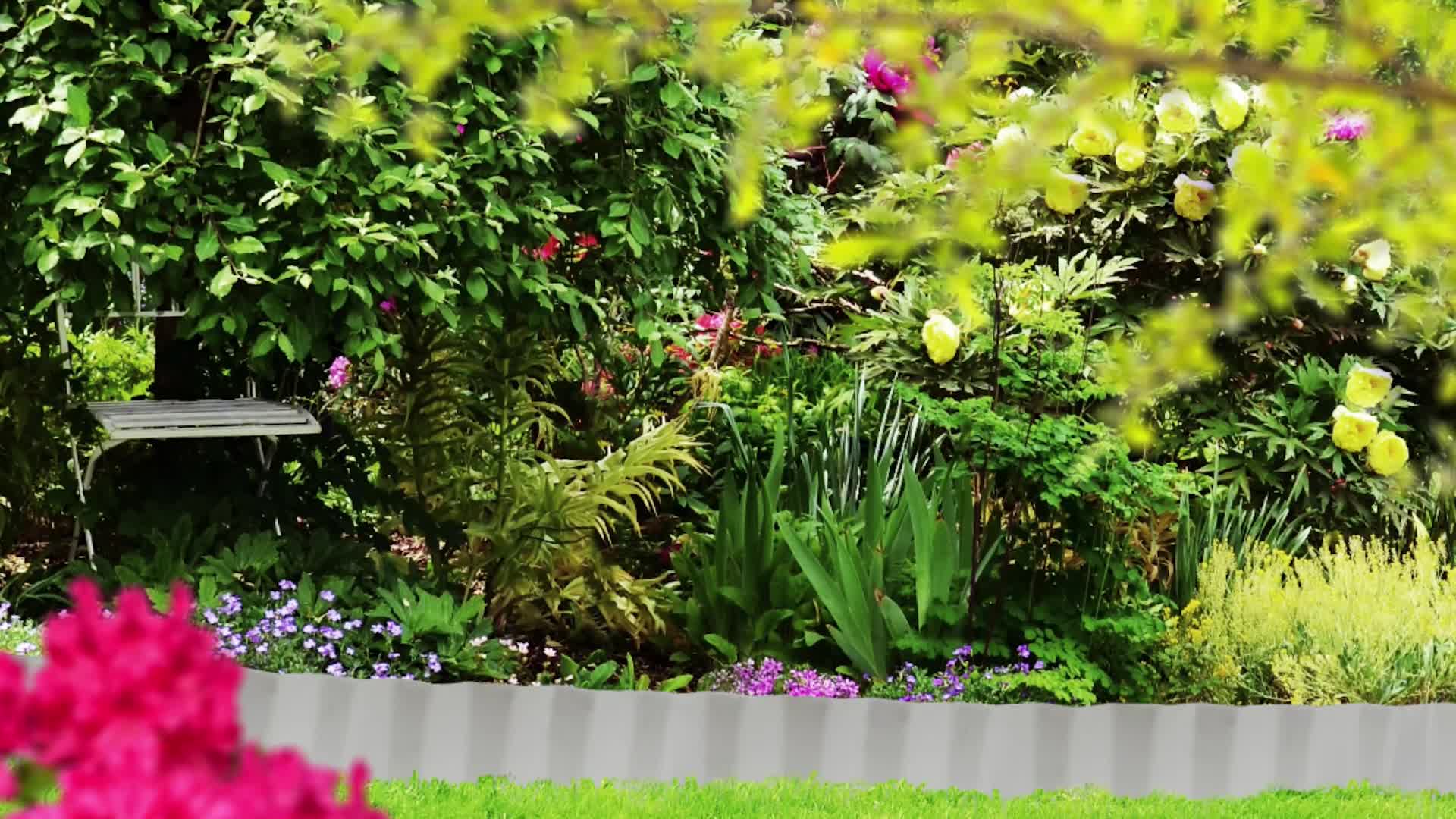 Relaxdays Rasenkante 10m, Beetbegrenzung aus Metall, Produktbild-Vorschau 7