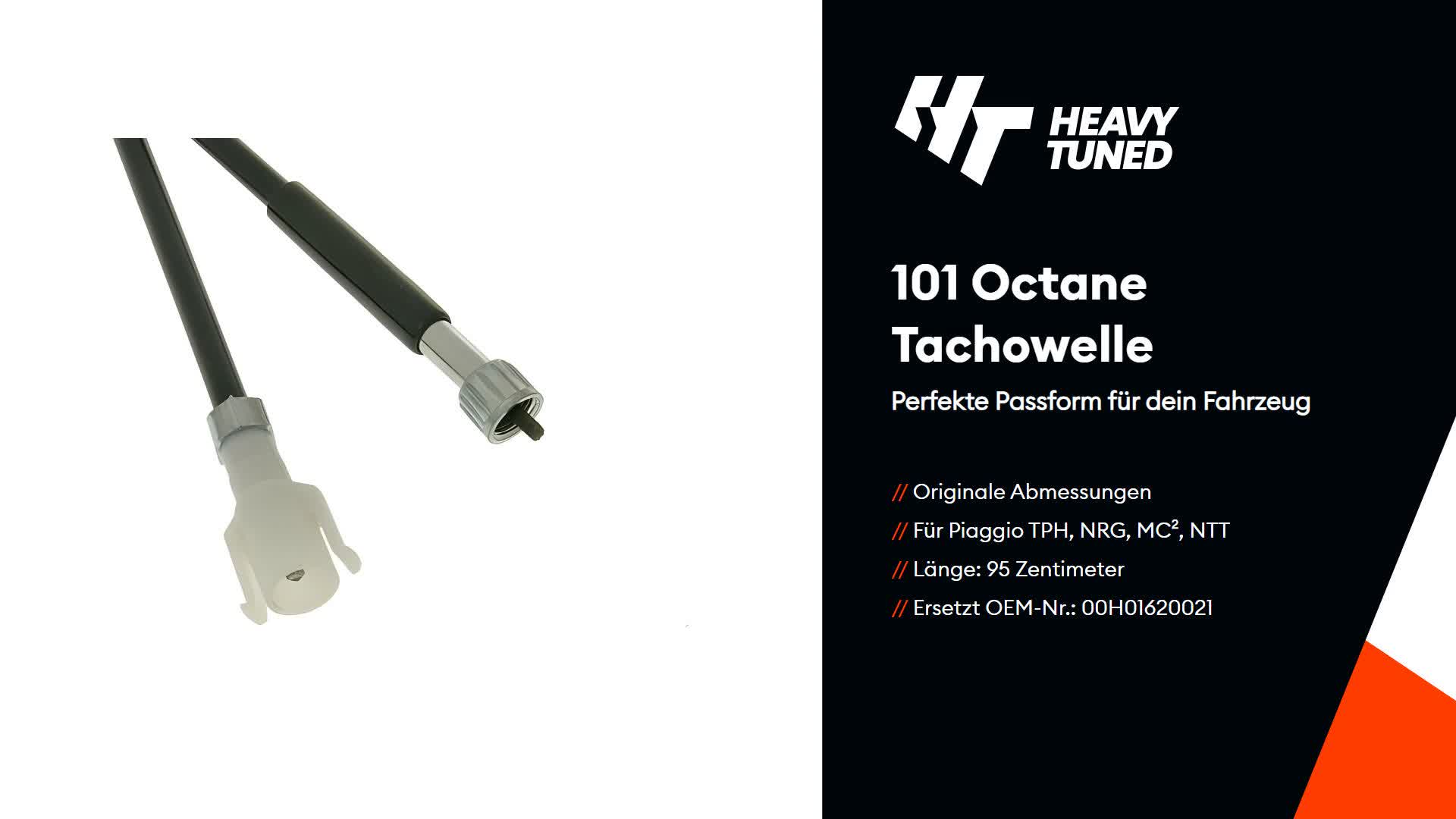 101_Octane Tachowelle kompatibel mit Piaggio TPH, NRG, MC², Produktbild-Vorschau 3